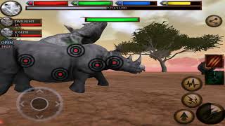 🦏Rhinoceros Rhino Simulator Ultimate Savanna Simulator [upl. by Nylessej]