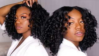 This Jumbo Flexi Rod Set on Blown Out Natural Hair is a MUST TRY 🔥🔥🔥 [upl. by Eisset]