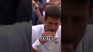 Djokovic Eats Centre Court Grass Seven Times 🌱 [upl. by Massimo]