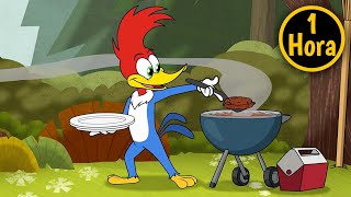 El Pájaro Loco  1 Hora de Episodios Completos  La barbacoa de Woody [upl. by Wellesley720]