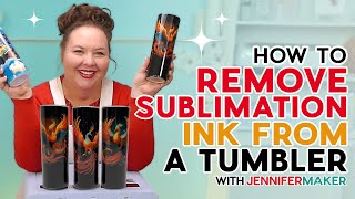 How To Remove Sublimation Ink From A Tumbler amp Resublimate  Save Money [upl. by Estren]