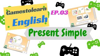 GamestolearnEnglish Ep03 ตอน เกม Present Simple [upl. by Damas]