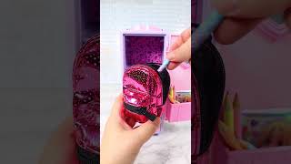 Satisfying with Unboxing amp Review Miniature School Locker Set Toys Kitchen Video  ASMR Videos [upl. by Aihsemat]