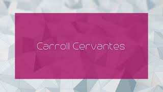 Carroll Cervantes  appearance [upl. by Margery]