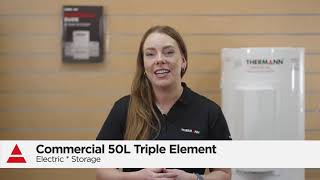 Thermann Commercial 50L triple element Hot Water System – HOW IT WORKS [upl. by Enelez]