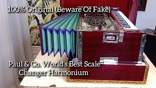 Original Paul amp Co Harmonium  Palitana 3 Reed 9 Scale  Compact Concert Kirtan Travel Harmonium [upl. by Mayes330]