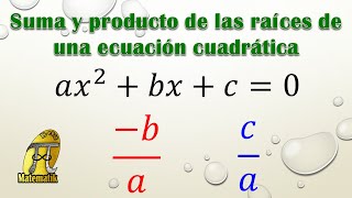 Naturaleza de las raices de una ecuación cuadrática [upl. by Hestia]