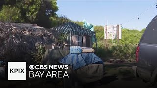 Work begins to clears homeless encampment near Bay Bridge toll plaza [upl. by Phelia]