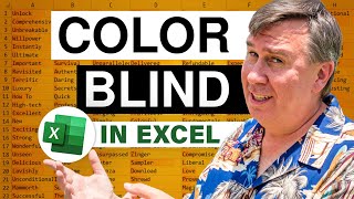 Excel  A VBA Solution for Color Blind Users  Easily Distinguish Red and Green Cells  Episode 771 [upl. by Ymmat]