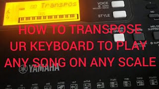 How to ON transpose in keyboard  yamaha PSRe363  Make ur keyboard sounds better  shorts piano [upl. by Dnaletak]