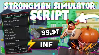 NEW Strongman Simulator Script PASTEBIN 2024 INF ENERGY FAST AUTOFARM SPEED AUTO REBIRTH [upl. by Nena]