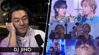 DJ REACTION to KPOP  V FOR US MV IUs PALETTE w V  SLOW DANCING IN MNET w YEONTAN [upl. by Ahsinik]