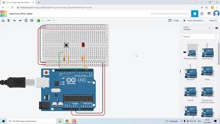 CLASE 1  ENCENDIDO Y APAGADO DE UN LED CON UN PULSADOR  BOTON  TINKERCAD  ARDUINO [upl. by Eiuqram]