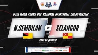 ENGBM AgongCup  G24  WOMEN  NEGERI SEMBILAN VS SELANGOR [upl. by Betteanne813]