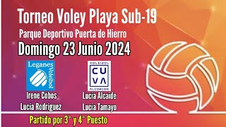 Torneo Voley Playa Sub 19 IreneLucia Leganes Vs LuciaLucia Alcorcon 23 Junio 24 [upl. by Lib]