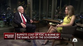 Warren Buffett on banking crisis fallout and why he sold most of his bank stocks except one [upl. by Coopersmith]