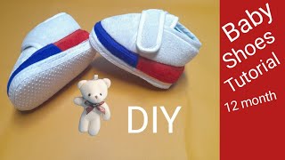 Baby Shoes Tutorial  How To Make Baby Shoes at home  Cutting And Stitching [upl. by Aisatsanna]