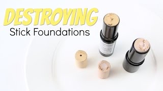 THE MAKEUP BREAKUP  Destroying amp Weighing Stick Foundation [upl. by Hofstetter463]