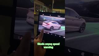 SKODA ENYAQ HOW TO CHANGE SPEED WARNING [upl. by Cheatham]