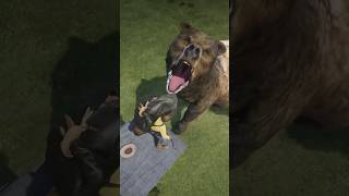 Killing Micah With a Giant Bear in RDR2 shorts [upl. by Lettig]