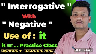 it का प्रश्नवाचक और नकारात्मक वाक्य  Interrogative with Negative Sentence of it  Examples of it [upl. by Natika]