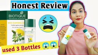 Non Sponsored Biotique Bio Dandelion Visibly Ageless Serum Review  Reena Tanwar [upl. by Luz]