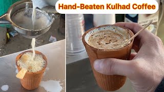 Hand Beaten Kulhad Coffee  Dalgone Coffee ☕️ [upl. by Nashbar]