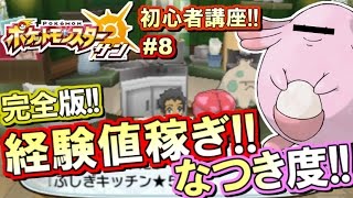 【ポケモンSM】初心者講座！ポケモン サンムーン実況プレイ！Part8 【経験値稼ぎampなつき度編】 [upl. by Yolanthe]