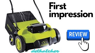 SunJoe BATTERY POWERED Scarifier  Dethatcher POWER RAKE CUT THE CORD [upl. by Adim880]