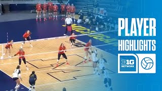 Allison Jacobs Highlights vs Illinois  Michigan Volleyball  10112024 [upl. by Wain396]