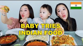 MY BABY TRIES INDIAN FOOD FOR THE FIRST TIME 🇮🇳 [upl. by Trask]