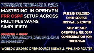 pfSense OpenVPN  FRR OSPF Complete MultiWAN Setup Tutorial Upcoming Tutorial Teaser [upl. by Butte818]