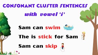 Consonant Clusters Words in Sentences with Vowel i  Learn to Read  Reading Made Easy [upl. by Ttebroc]