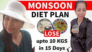 Monsoon Weight Loss Diet Plan  How To Lose Weight Fast In Hindi  Lose 10 Kgs 15 Days  Fat to Fab [upl. by Florencia398]