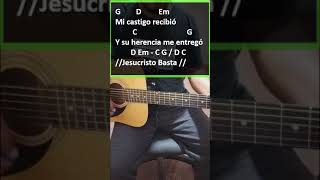 Jesucristo basta  Un corazon  Tutorial guitarra  Shorts [upl. by Odille73]