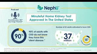 NephU  Minuteful Home Kidney Test Approved In The United States [upl. by Hannej568]