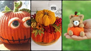 Crochet pumpkins freeCrochet pumpkin ideas [upl. by Aerdno349]