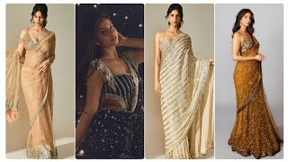 SRK Daughter Suhana Khan Sizzling Saree Photoshootphotos [upl. by Annoyi659]