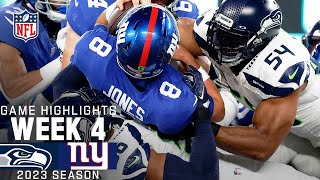 Seattle Seahawks vs New York Giants  2023 Week 4 Game Highlights [upl. by Fawcette57]