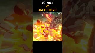 ARLECCHINO vs YOIMIYA yoimiya arlecchino father genshinimpact showcase genshin hoyocreators [upl. by Attelliw]