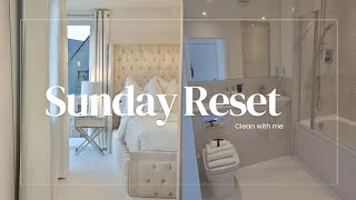 CLEAN WITH ME  Sunday Reset amp Motivational Clean 2024  Dream walk in wardrobe  New Build Home 🏡 [upl. by Aniled]