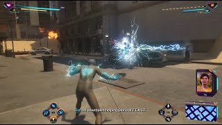 Marvel Spiderman 2 PS5 Armored truck Reverse Flux Thunder Blast Best Fight 16 [upl. by Aiza150]