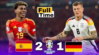 اعظم مباريات اليوروquot🔥🤯 اسبانيا 🇩🇪 1  2  🇪🇸 المانيا ربع نهائي يورو 2024🏆 تعليق على الكعبى🎙 4k 💥 [upl. by Valdemar]