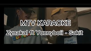 Zynakal ft Yonnyboii  Sakit KARAOKE HD Tanpa vokal minus one instrumental karaoke version [upl. by Enajiram160]