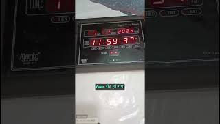 How To Set Time amp Date In Digital Clock  Ajanta OLC103 Digital Wall Clock Time Setting 😅shorts [upl. by Nnaycart746]