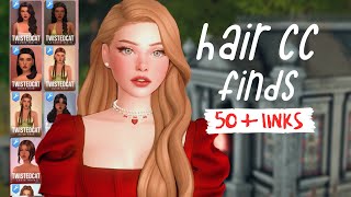 ✅HAIR CC FINDS 2024  50  BEST MAXIS MATCH HAIRS  cc links  Los sims 4 [upl. by Mcgee]