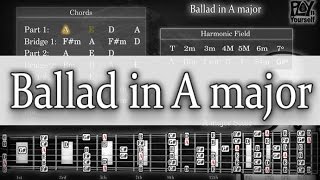 Backing Track  Ballad in A major [upl. by Airegin803]