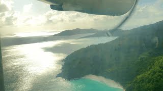 FULL FLIGHT  Air Seychelles DHC6 Twin Otter  MahéVictoria  Praslin [upl. by Dorelle]