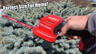 69 Kit  CRAFTSMAN V20 8quot Cordless 2in1 Hedge Trimmer and 4quot Grass Shear Kit Review  CMCSS800C1 [upl. by Nunnery]