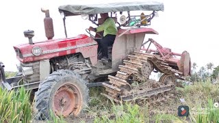 trekta trek senget turun ban the tractor tracks tilt down from the offroad [upl. by Eelrac]